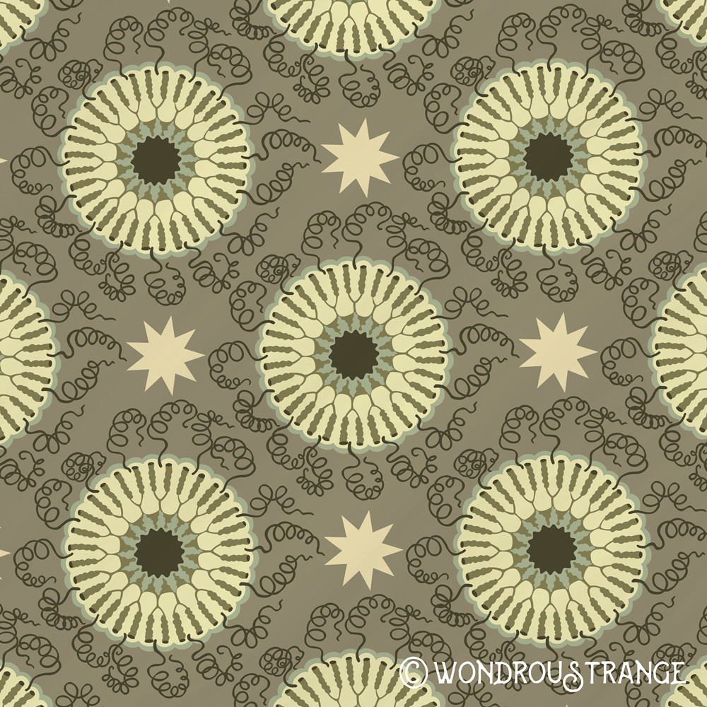 jellyfish pattern 3 display square