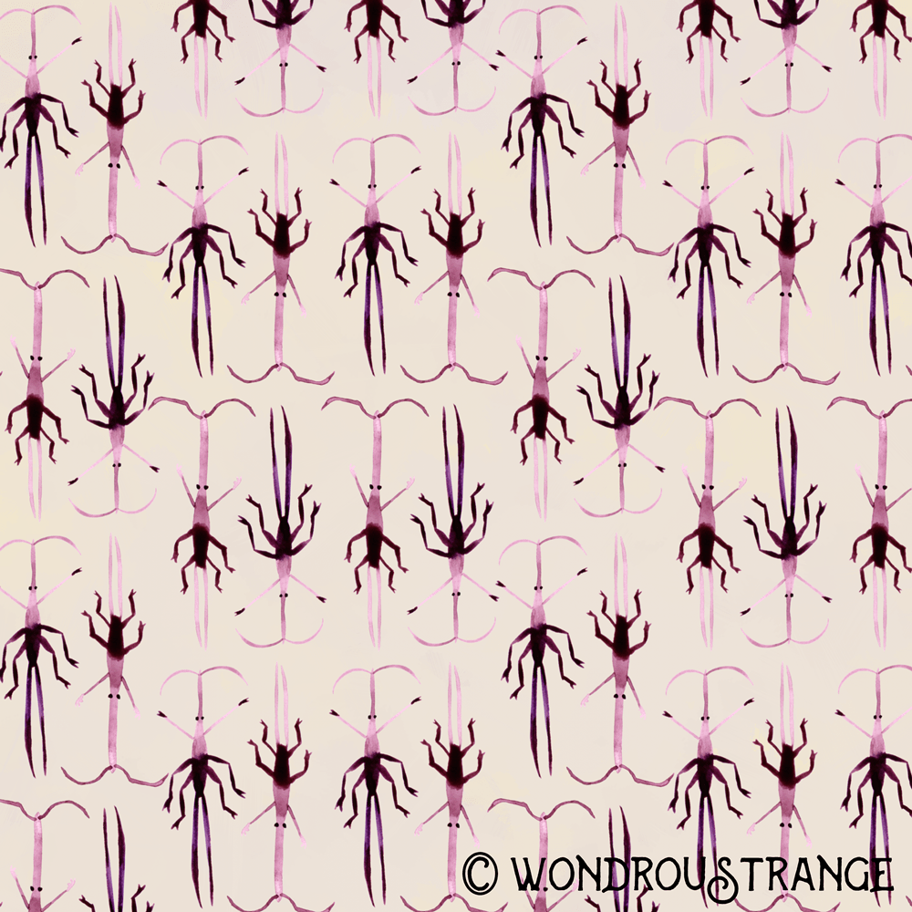 Magenta beetles 6 and 7 pattern display