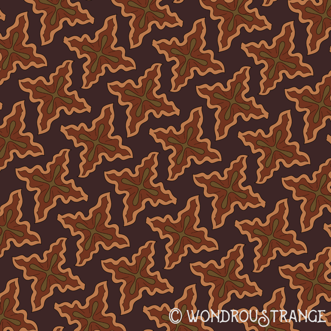 Autumn jellyfish pattern 3 display